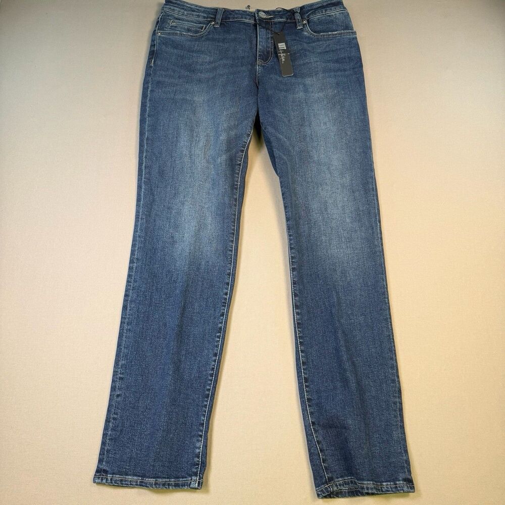 NWT KUT From The Kloth Women’s Katy Boyfriend Jeans Size 12 Blue Stretch Denim